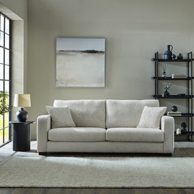 Carson Deep Sit Chunky Chenille 4 Seater Sofa