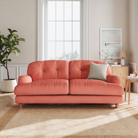 Martha Matte Plush Velvet 3 Seater Sofa
