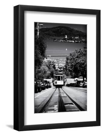 Cable Cars - Streets - Downtown - San Francisco - California - United States - Black Framed Art Print Wall Art, 8x12 Cable Cars - Streets - Downtown - San Francisco - California - United States - Black Framed Art Print Wall Art, 8x12