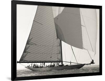 Classic Yacht - Black Framed Art Print Wall Art, 48x36 Classic Yacht - Black Framed Art Print Wall Art, 48x36