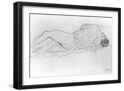 Couple in Bed, c.1915 - Black Framed Art Print Wall Art, 18x12 Couple in Bed, c.1915 - Black Framed Art Print Wall Art, 18x12