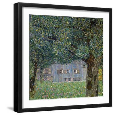 Farm House in Buchberg, 1911 - Black Framed Art Print Wall Art, 16x16 Farm House in Buchberg, 1911 - Black Framed Art Print Wall Art, 16x16