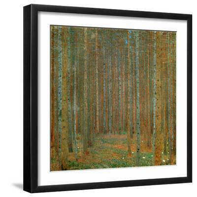 Fir Forest I - Klimt, Gustav (1862-1918) - 1901 - Oil on Canvas - 90X90 - Kunsthaus Zug, Collection - Black Framed Art Print Wall Art, 16x16 Fir Forest I - Klimt, Gustav (1862-1918) - 1901 - Oil on Canvas - 90X90 - Kunsthaus Zug, Collection - Black Framed Art Print Wall Art, 16x16