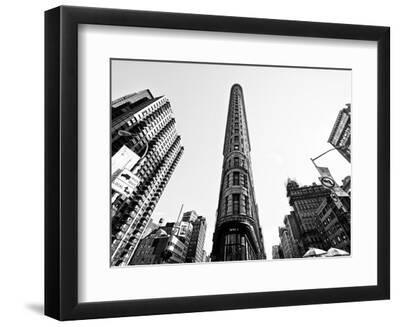Flatiron Building, 5th Ave, Manhattan, New York, United States, Black and White Photography - Black Framed Art Print Wall Art, 12x9 Flatiron Building, 5th Ave, Manhattan, New York, United States, Black and White Photography - Black Framed Art Print Wall Art, 12x9