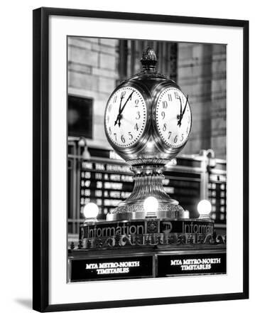 Grand Central Terminal's Four-Sided Seth Thomas Clock - Manhattan - New York - Black Framed Art Print Wall Art, 18x24 Grand Central Terminal's Four-Sided Seth Thomas Clock - Manhattan - New York - Black Framed Art Print Wall Art, 18x24
