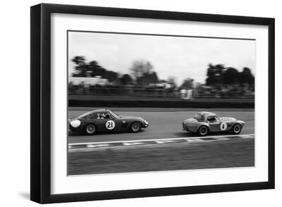 Hot on the Tail - Black Framed Art Print Wall Art, 18x12