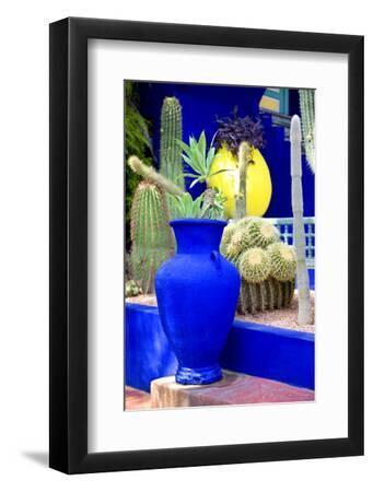 Jardin Majorelle - Marrakech - Morocco - North Africa - Africa - Black Framed Art Print Wall Art, 8x12 Jardin Majorelle - Marrakech - Morocco - North Africa - Africa - Black Framed Art Print Wall Art, 8x12