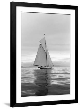 Lady Anne Sailing - Black Framed Art Print Wall Art, 24x36