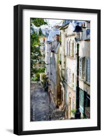 Montmartre Street II - In the Style of Oil Painting - Black Framed Art Print Wall Art, 12x18 Montmartre Street II - In the Style of Oil Painting - Black Framed Art Print Wall Art, 12x18
