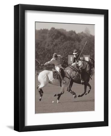 Polo In The Park I - Black Framed Art Print Wall Art, 9x12