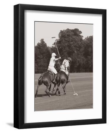 Polo In The Park II - Black Framed Art Print Wall Art, 9x12