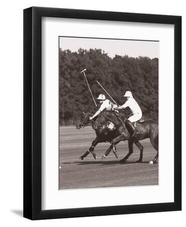 Polo In The Park III - Black Framed Art Print Wall Art, 9x12