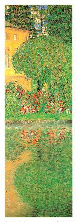 Schloss Kammer on Attersee (detail) - Wall Art Print, 14x40