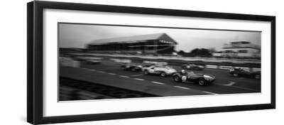 The Finish Line - Black Framed Art Print Wall Art, 24x8