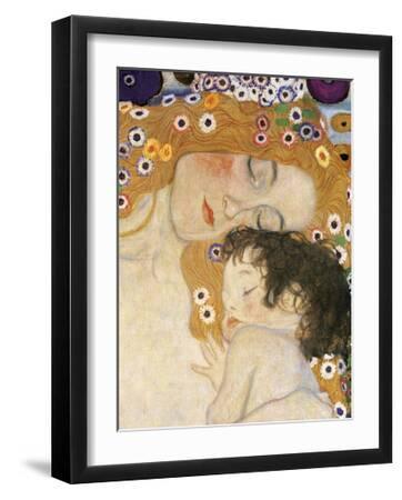The Three Ages of Woman Detail - Black Framed Art Print Wall Art, 13x19