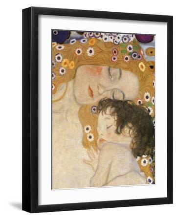 The Three Ages of Woman (detail) - Black Framed Art Print Wall Art, 16x20