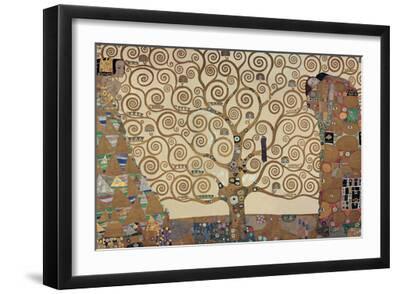The Tree of Life - Stoclet F - Black Framed Art Print Wall Art, 18x12